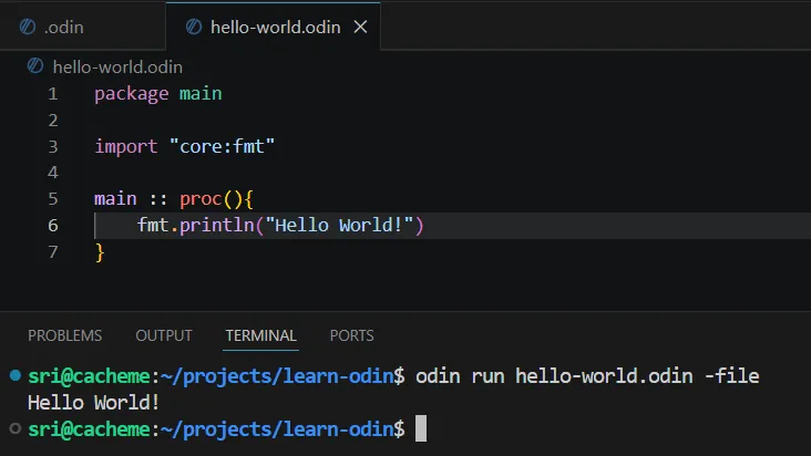 Odin Run Package