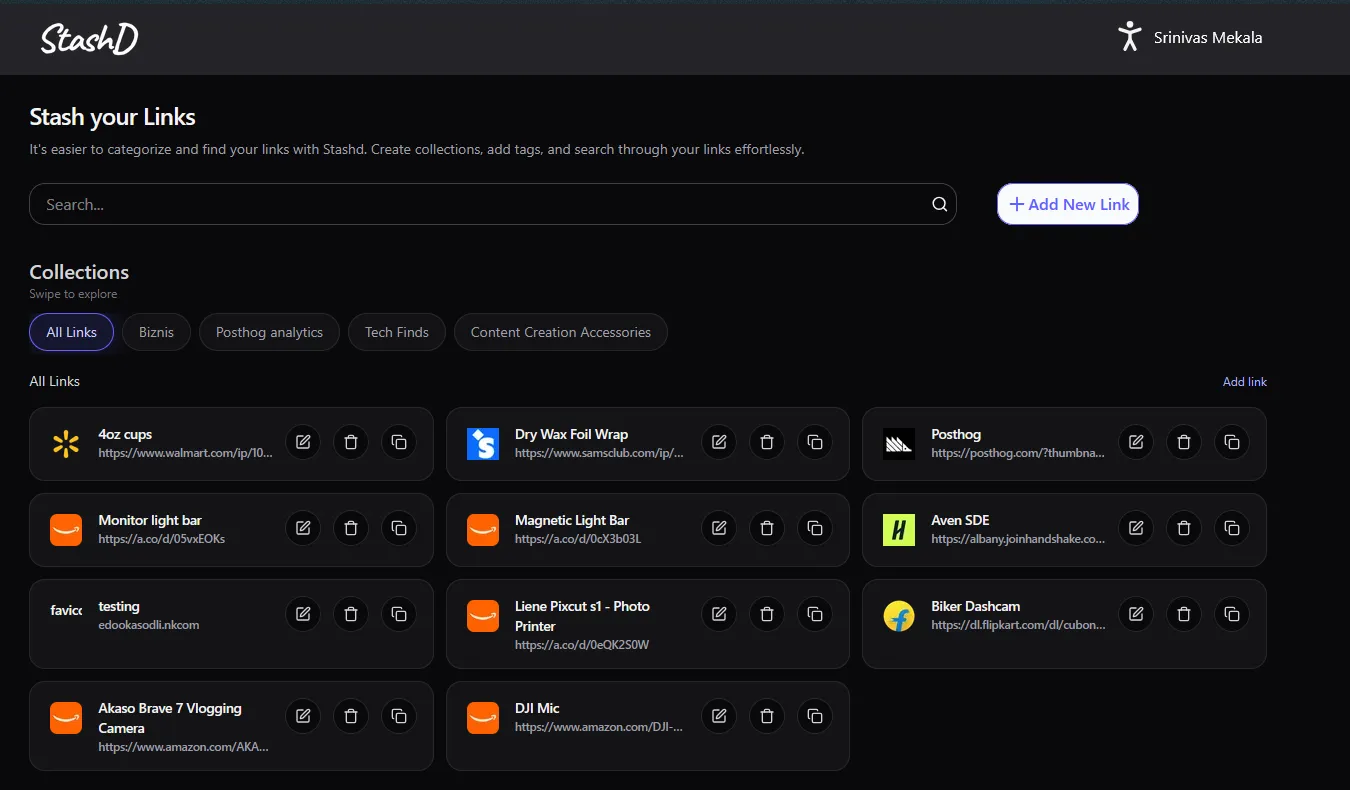 StashD Dashboard